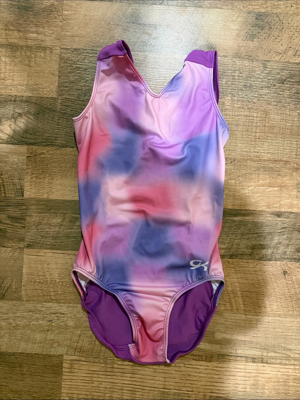 Purple Tie-Dye Leotard by GK - Size AS